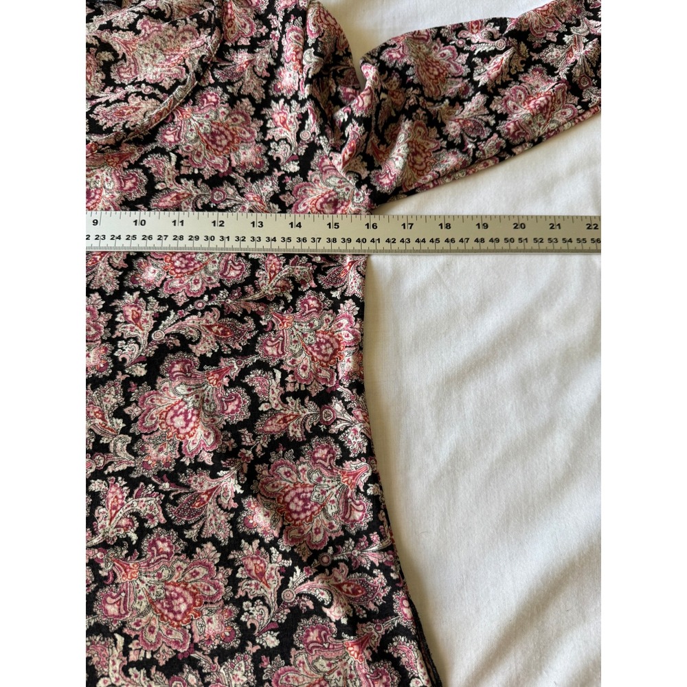 B.I.Y.A.Y.C.D.A. Paisley Bell Sleeve Top‎ Pink Multi Boho Cottagecore Y2K Hippie - Picture 8 of 11